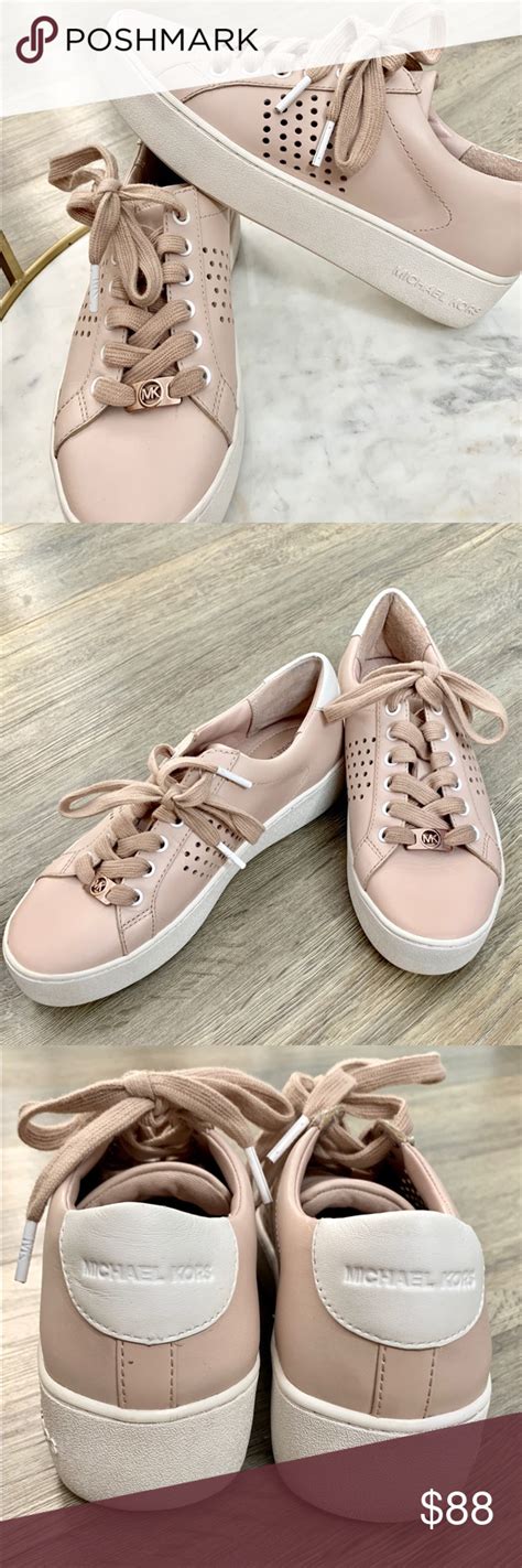 michael kors shoes pink and white|michael kors pink bodie sneaker.